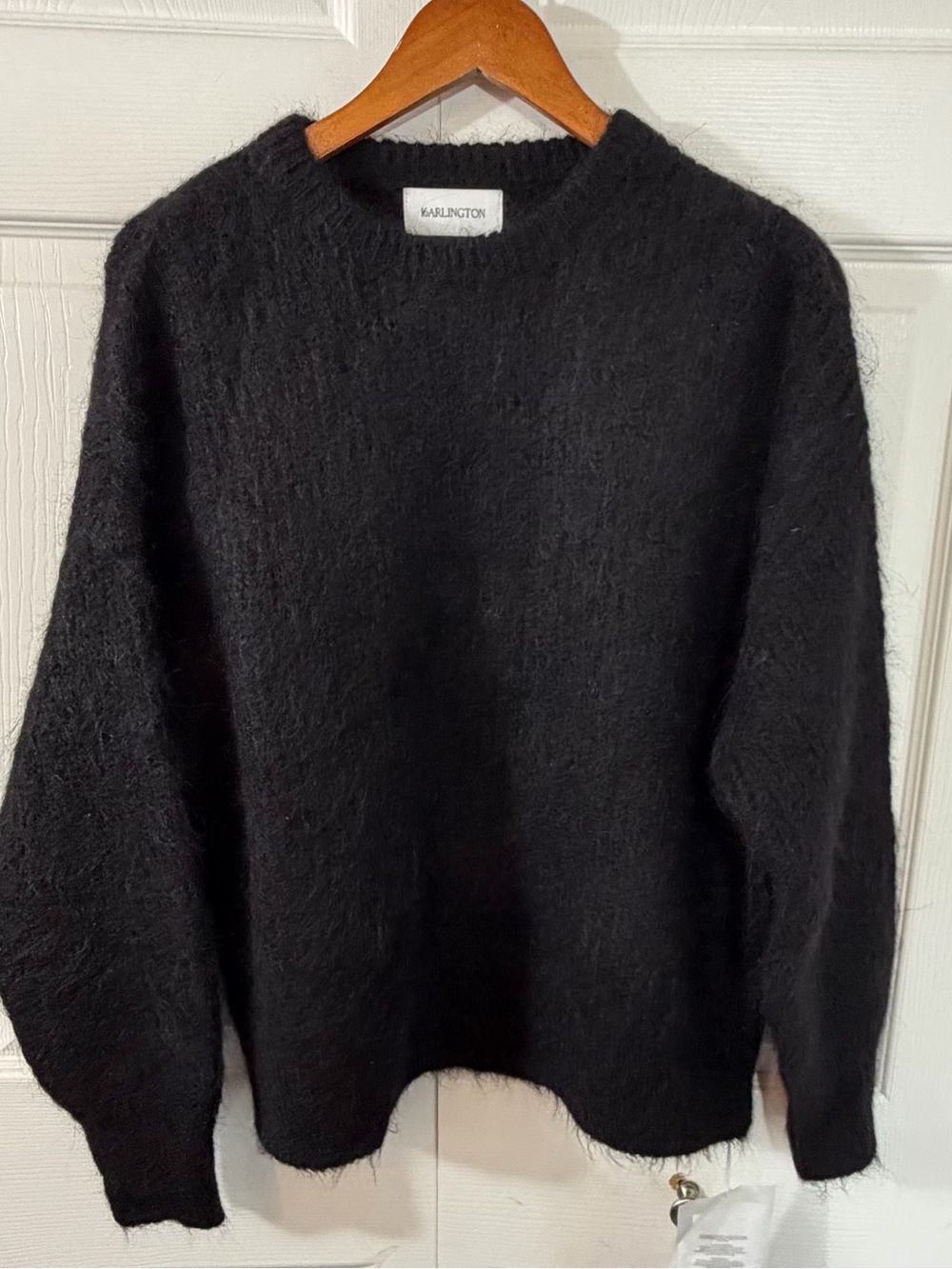 16Arlington Sephia Alpaca Sweater Black Womens Medium NWT